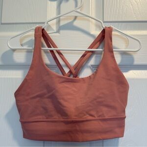 Energy bra size 8 color is red clay
